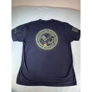 Grunt Style Patriot Seal mens t shirt XL navy never surrender